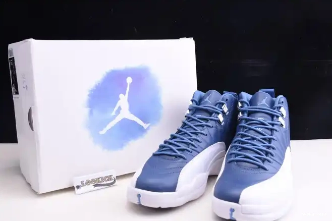 Cheap Husky Retro Air Jordan Blue 12 Stone 130690-404 0621